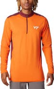 Columbia Men's Columbia Orange Virginia Tech Hokies Tech Trail™ Omni-Shade Quarter-Zip Top