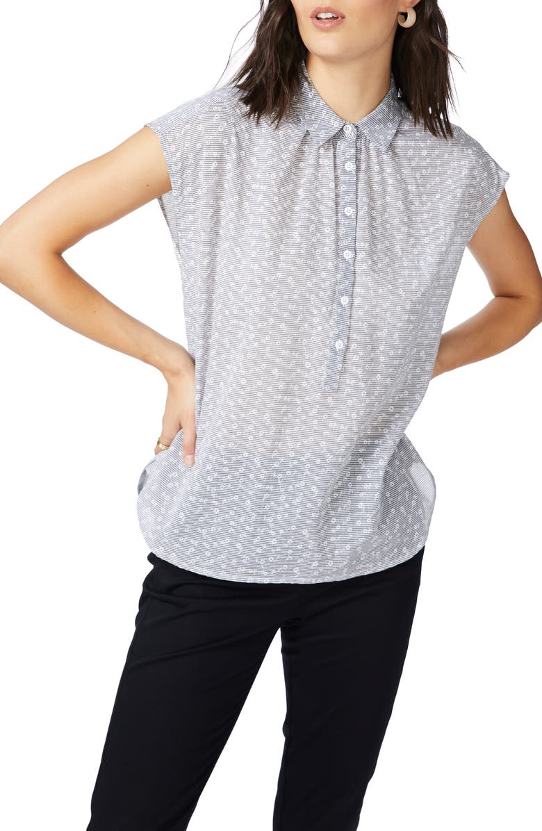 Court & Rowe Floral Stripe Top, Main, color, 