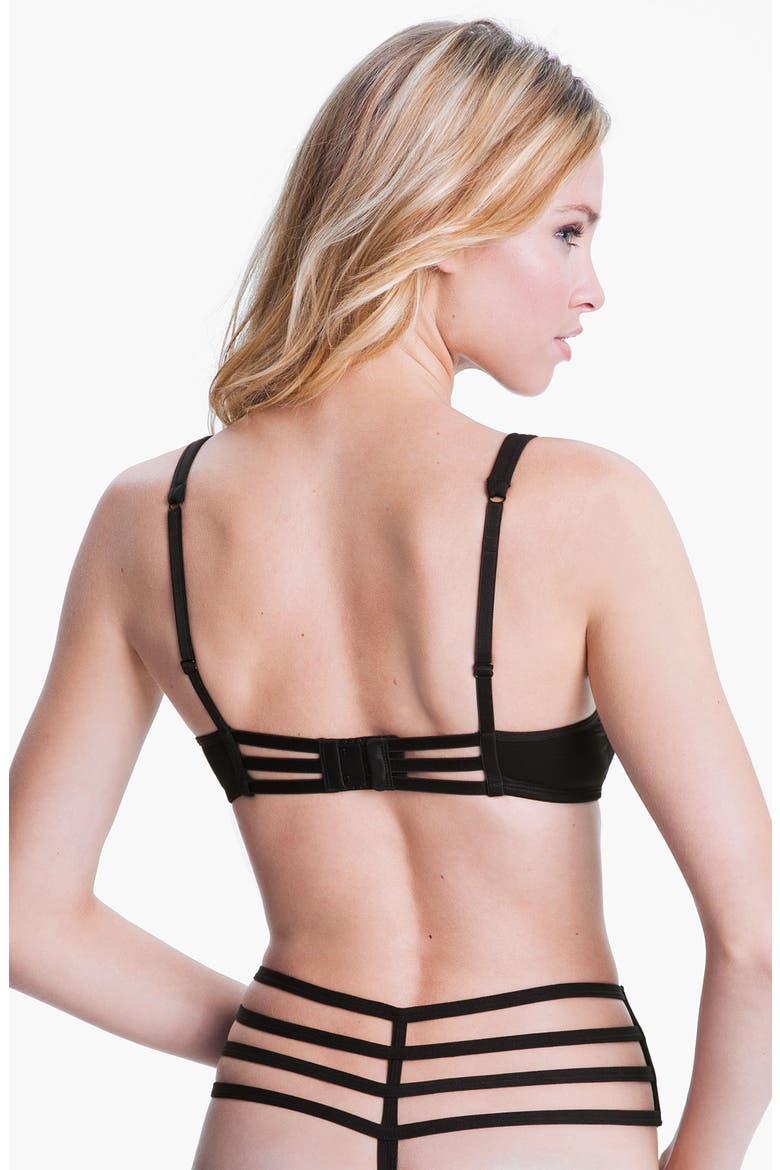 'Leading Strings' Underwire Push-Up Bra, Alternate, color, STRICTLY BLACK