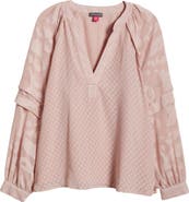 Vince Camuto Raglan Sleeve V-Neck Top