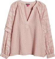 Vince Camuto Raglan Sleeve V-Neck Top
