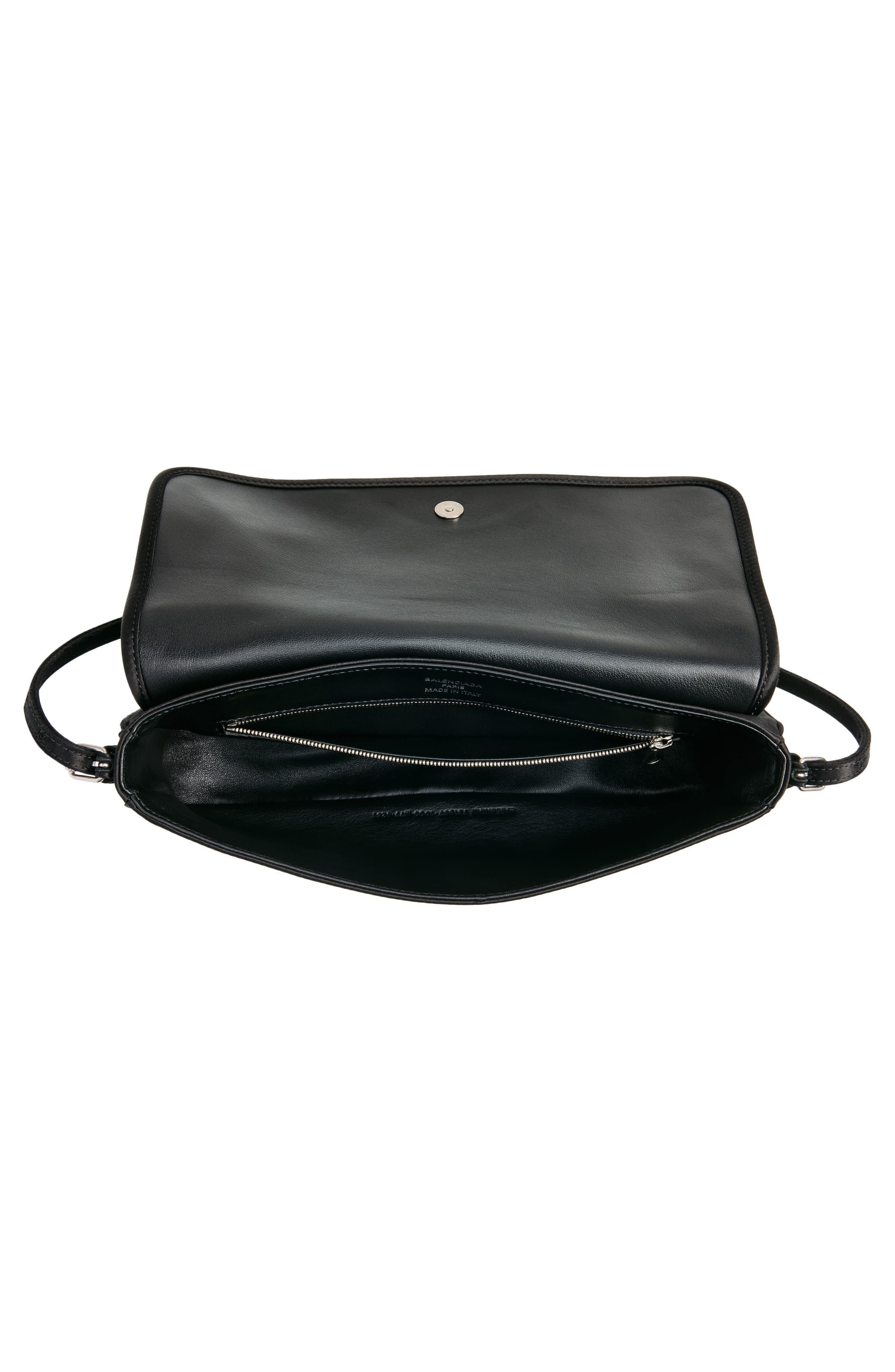 Balenciaga Leopolda Satin Shoulder Bag, Alternate, color, 