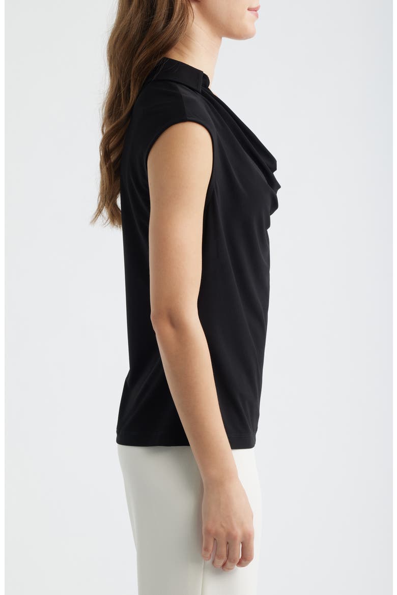 Cowl Neck Extended Shoulder Top, Alternate, color, ANNE BLACK