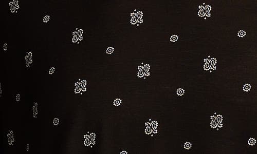 Shop Lucky Brand Abstract Floral Short Sleeve Knit Top
