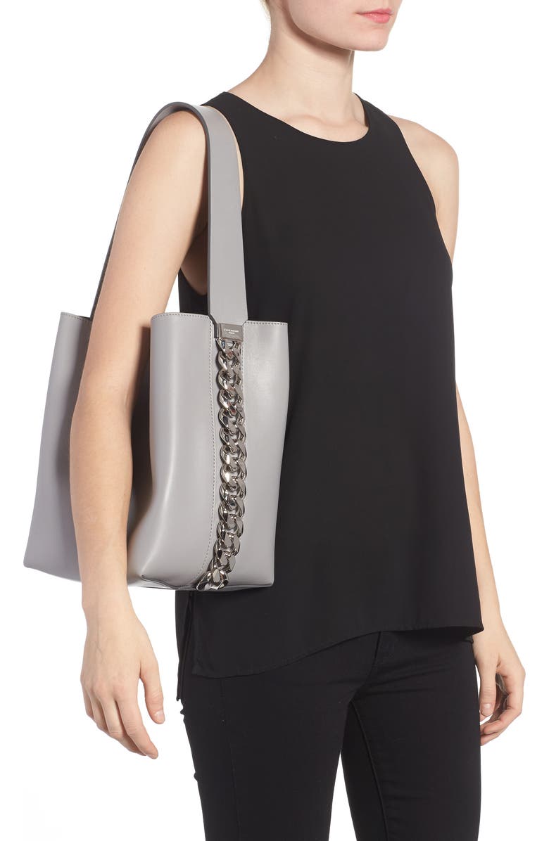 Givenchy Infinity Calfskin Leather Bucket Bag, Alternate, color,