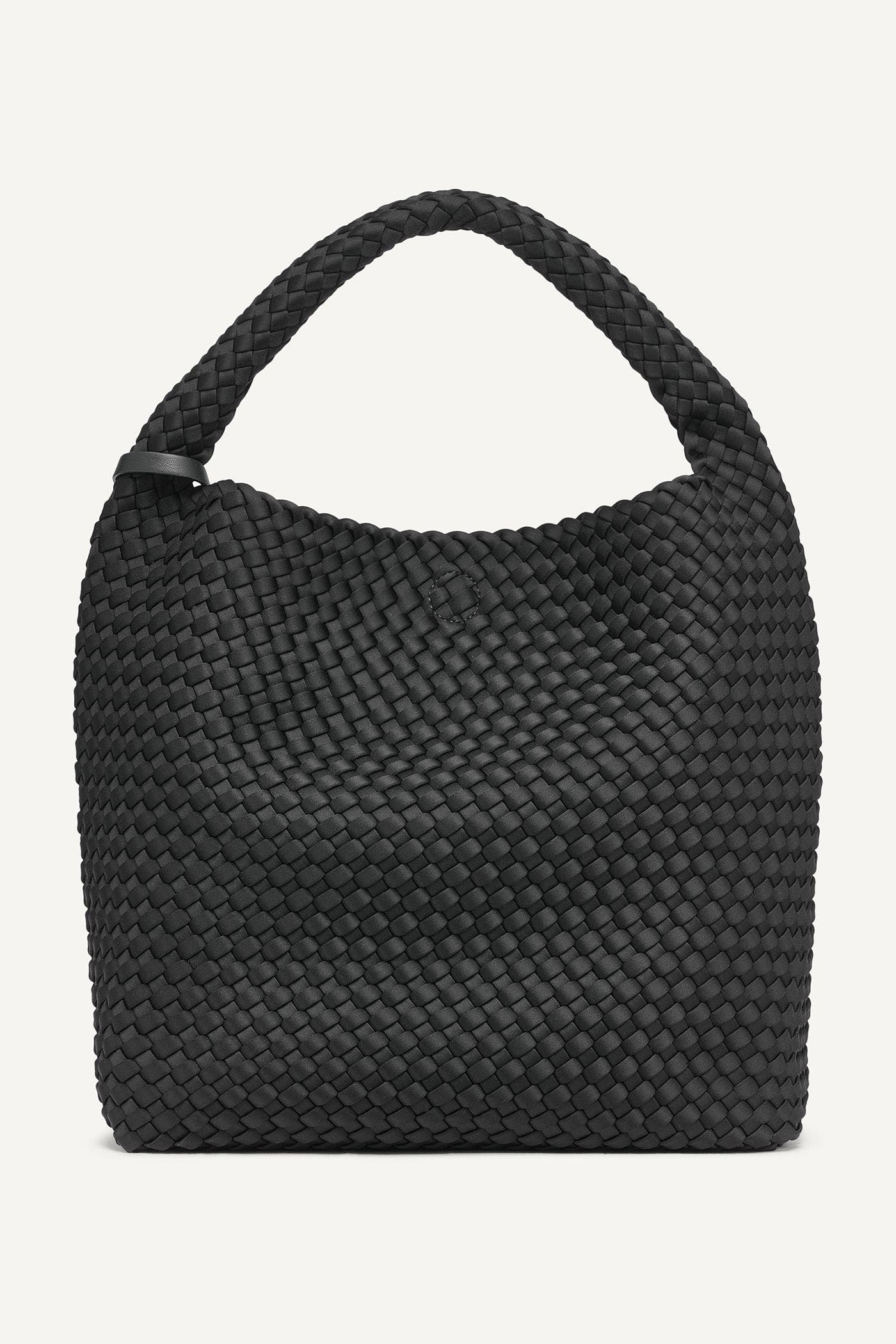 DKNY Giselle Hobo, Alternate, color, Black/Silver