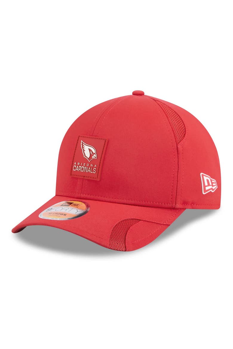 Men's New Era Cardinal Arizona Cardinals 2025 Sideline  M-Crown 9FORTY Adjustable Hat, Main, color, Cardinal