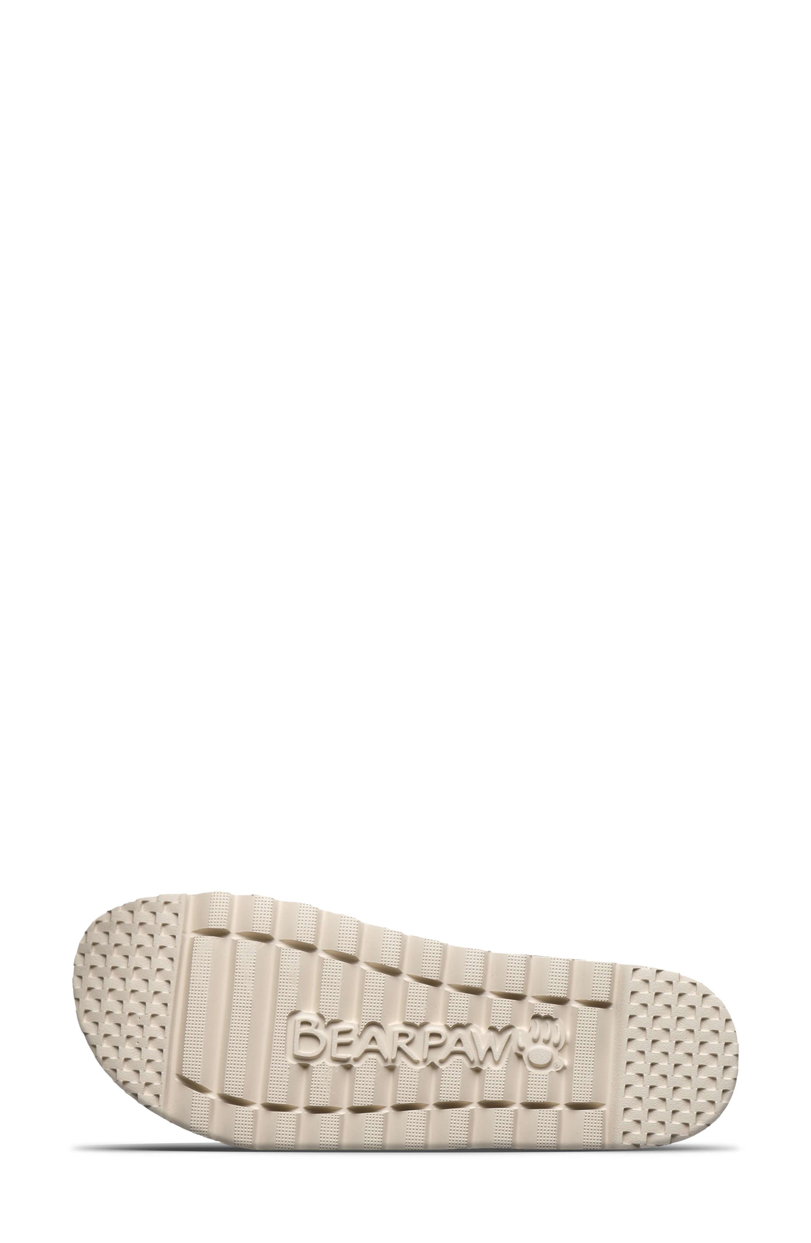 BEARPAW <p>Orion Faux Leather Platform Sandal (Women)</p>, Alternate, color, Black/ White