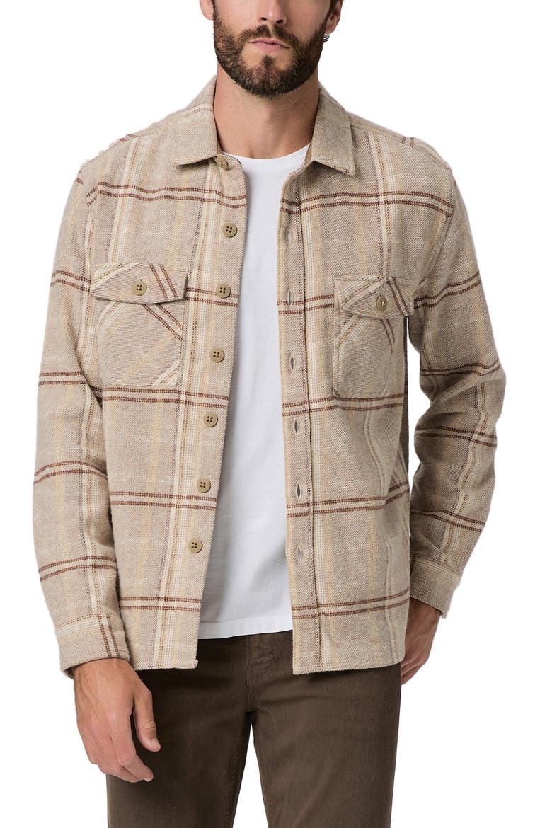 Seymore Brushed Cotton Overshirt, Alternate, color, RUSTIC PLAID