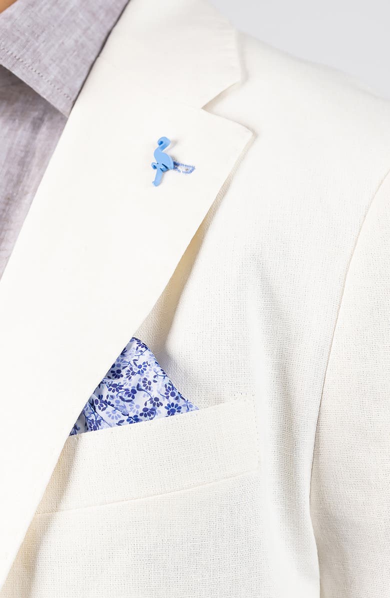 TailorByrd Textured Linen Blend Sport Coat, Alternate, color, Ecru