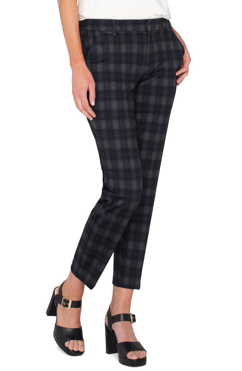 Liverpool Los Angeles Kelsey Plaid Ankle Pants, Alternate, color, 
