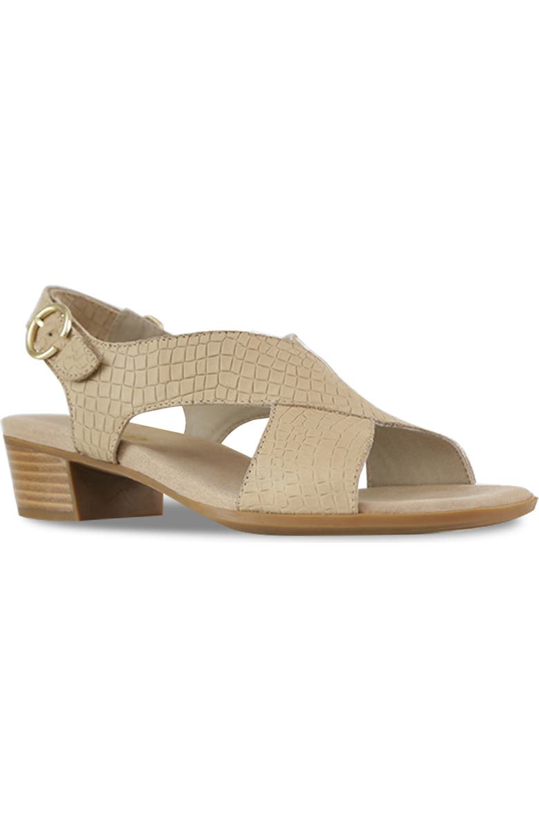 Munro Jenny Sandal, Main, color, Tan Croc Nubuck