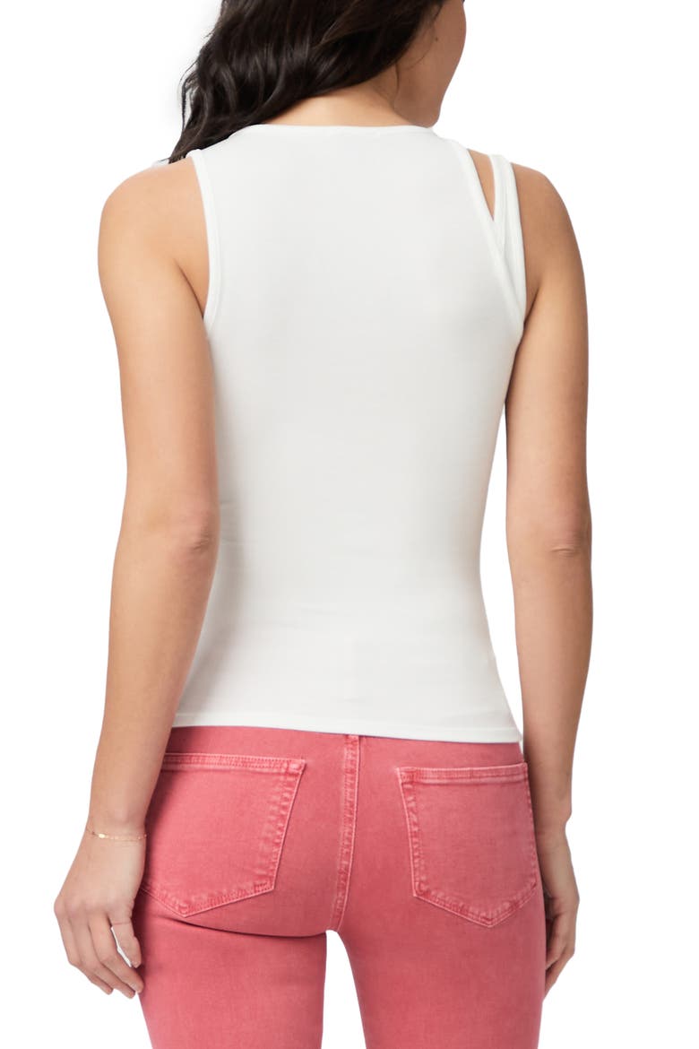 Yuzu Cutout Rib Tank, Alternate, color, IVORY