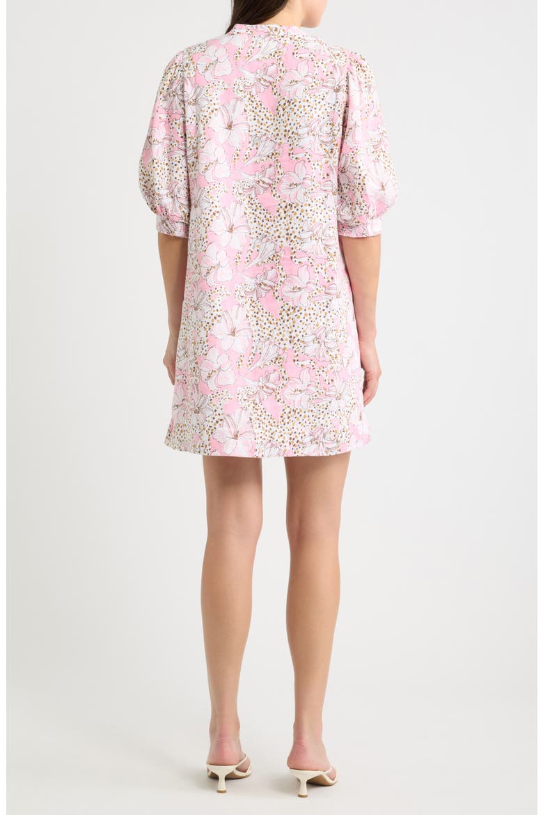Mialeigh Linen Dress, Alternate, color, CONCH SHELL PINK WILDNESS