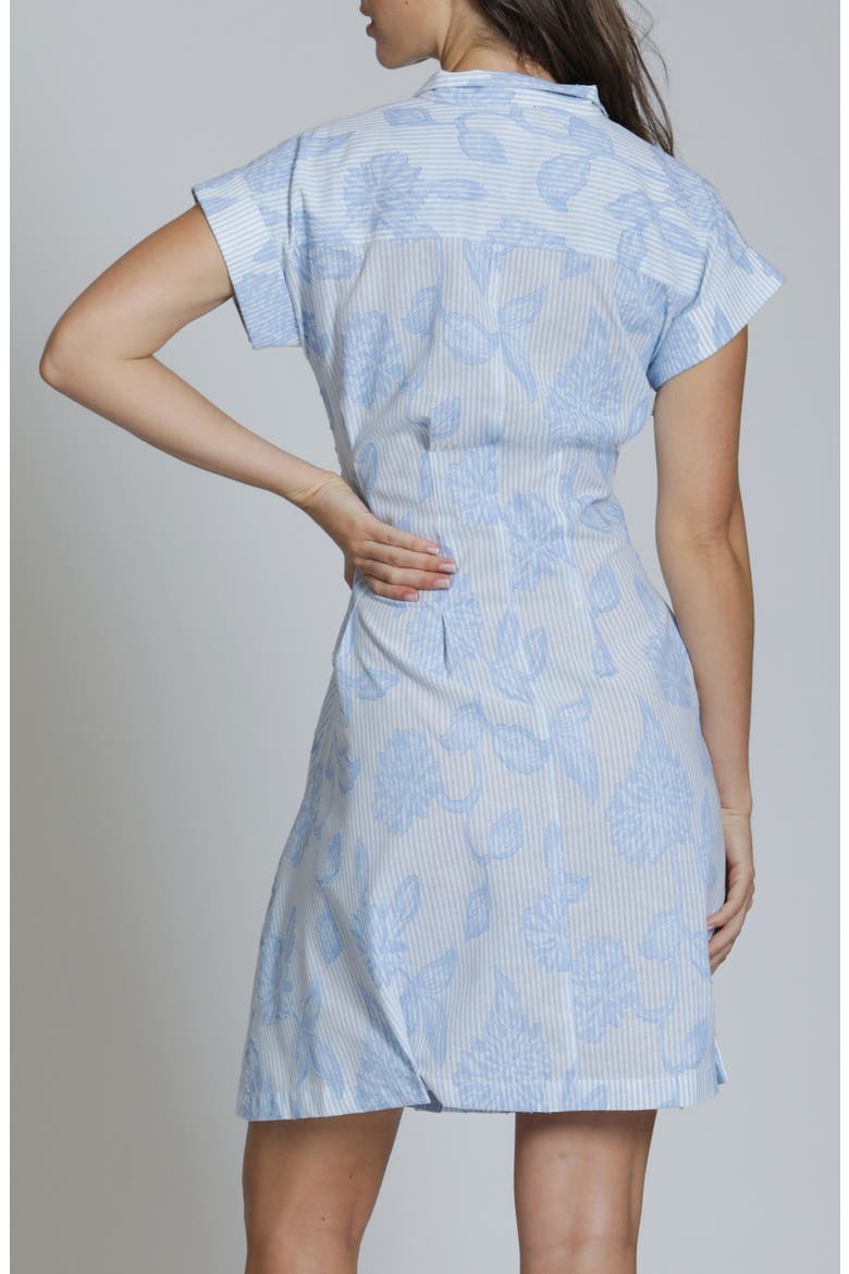 Floral Stripe Shirtdress, Alternate, color, CHAMBRAY WHITE