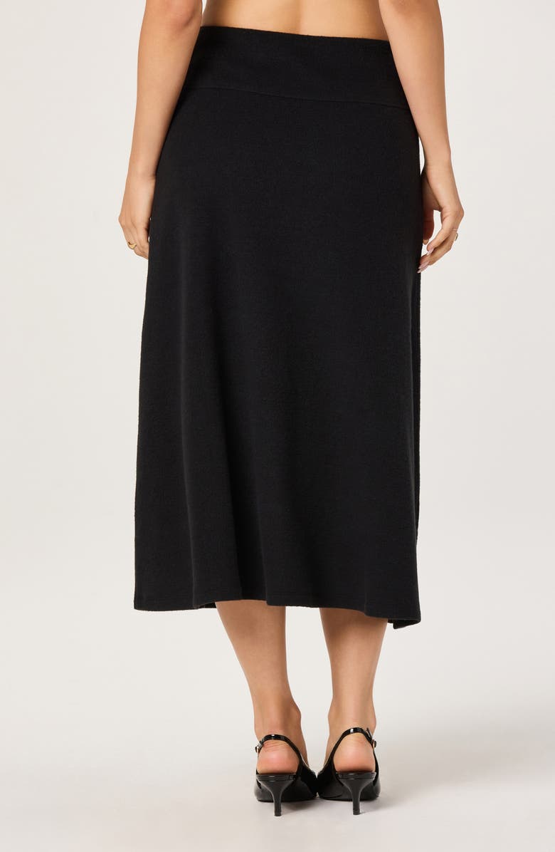ASTR the Label Knit Midi Skirt, Alternate, color, Black