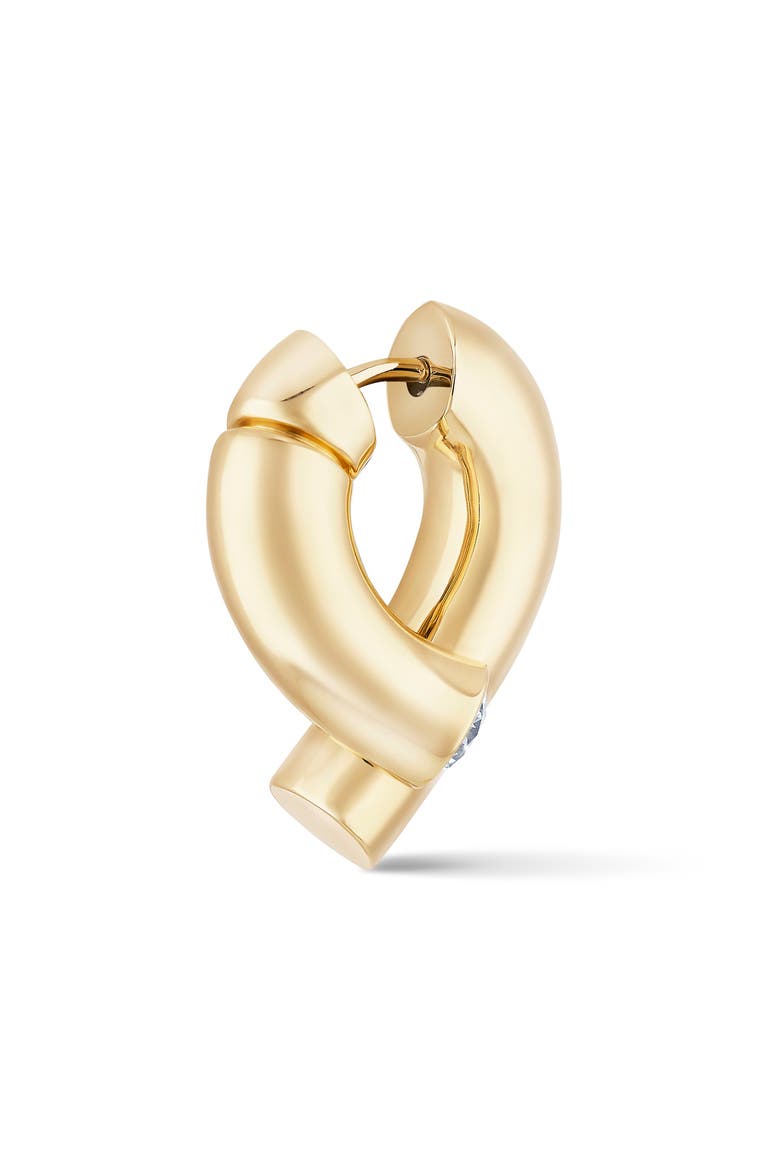 Oera Diamond Bezel Earrings, Alternate, color, YELLOW GOLD