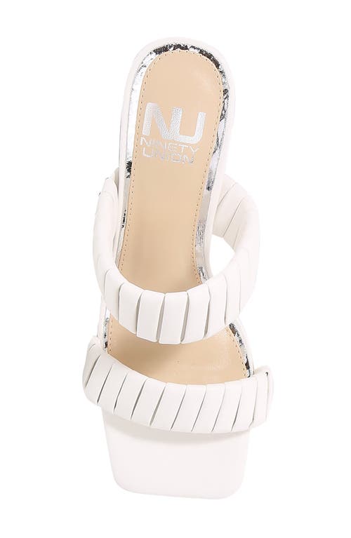 Ninety Union Ash Heeled Sandal In White