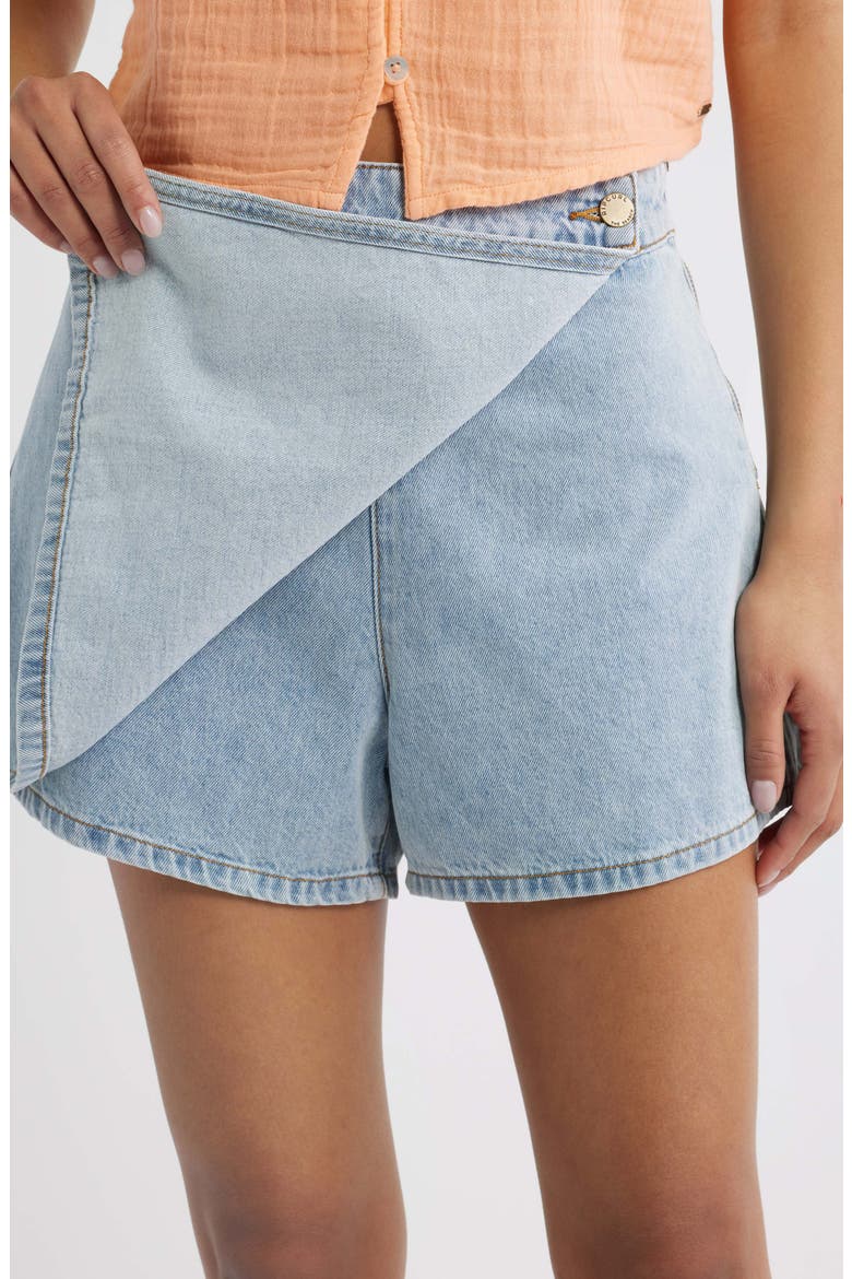 Ellie Denim Skort, Alternate, color, VINTAGE BLUE