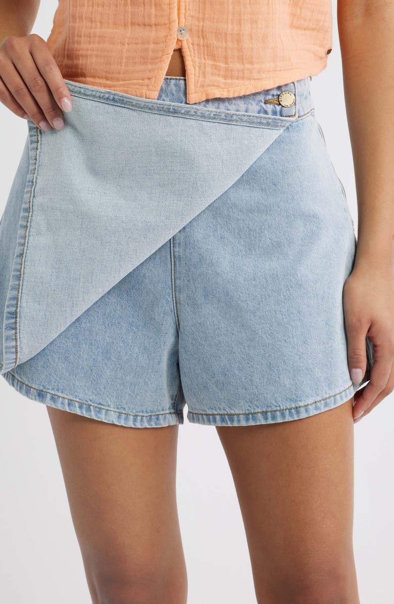 Rip Curl Ellie Denim Skort, Alternate, color, Vintage Blue