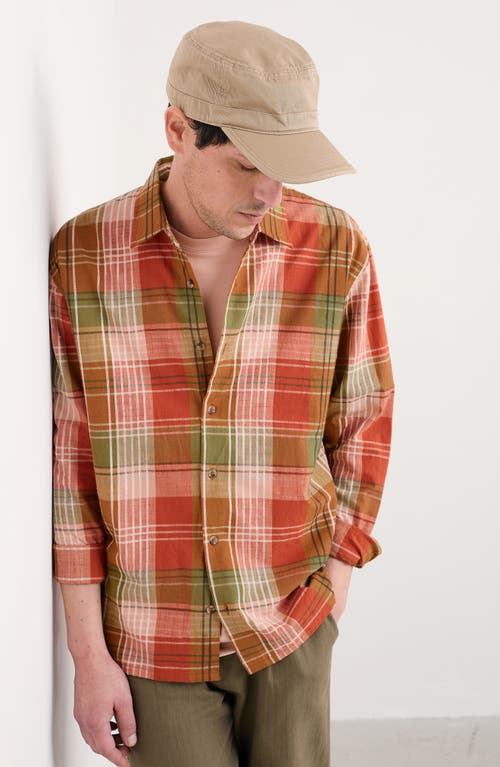 Seasalt Cornwall Penmere Plaid Organic Cotton Button-up Shirt In Multi