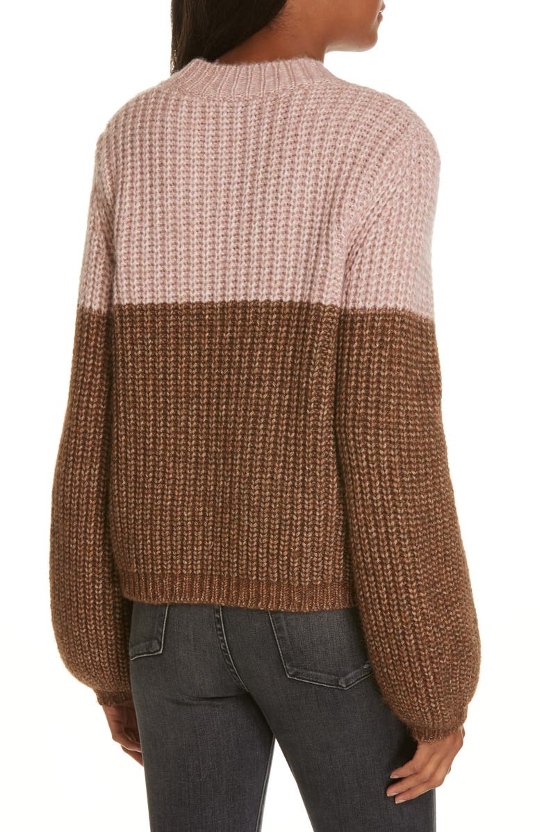 La Ligne Two-Tone Sweater, Alternate, color, 