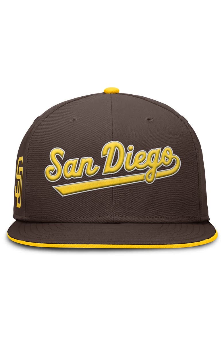 Nike Men's Nike Brown San Diego Padres True Performance Fitted Hat, Alternate, color, Brown