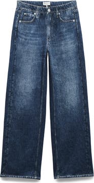 rag & bone Miramar Wide Leg Cotton Terry Sweatpant Jeans