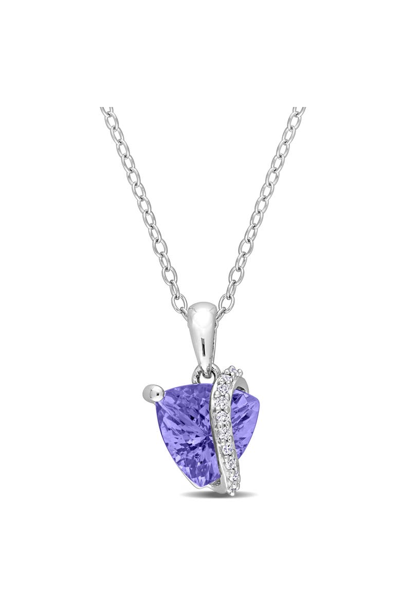 Julianna B. Tanzanite & Diamond Drop Wrap Pendant Necklace, Main, color, Tanzanite