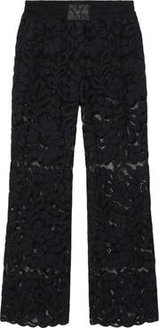 AllSaints Amelie Lace Wide Leg Trousers