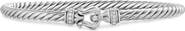 David Yurman Cable Flex Buckle Bracelet in Sterling Silver with Diamonds