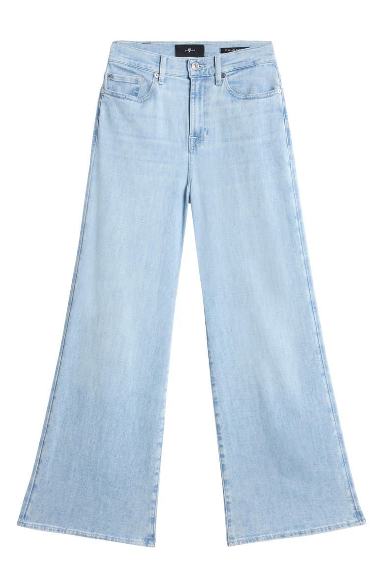 7 For All Mankind Lotta High Waist Ankle Wide Leg Jeans, Alternate, color, Dewdrop