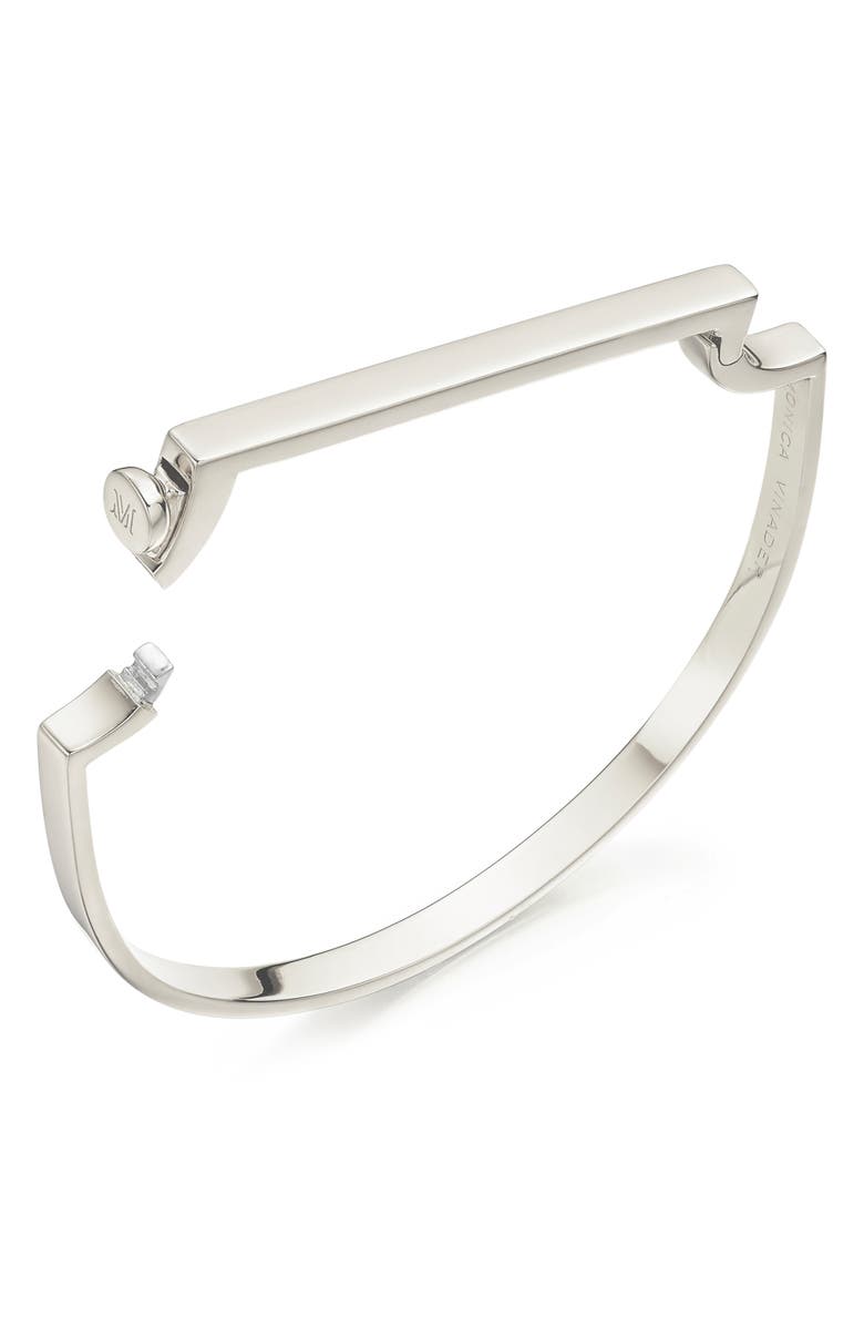 Monica Vinader Signature Thin Bangle Bracelet, Alternate, color, Silver