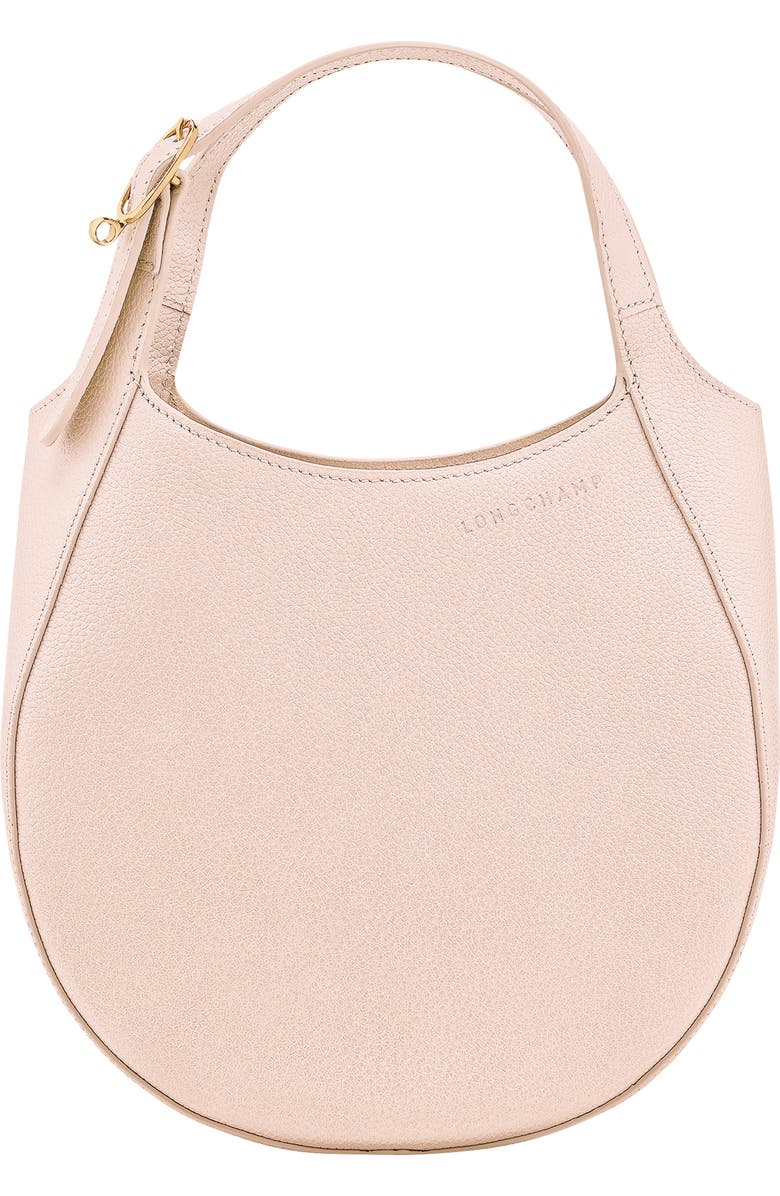 Longchamp Le Foulonné Leather Top Handle Crossbody Bag, Main, color, Cream