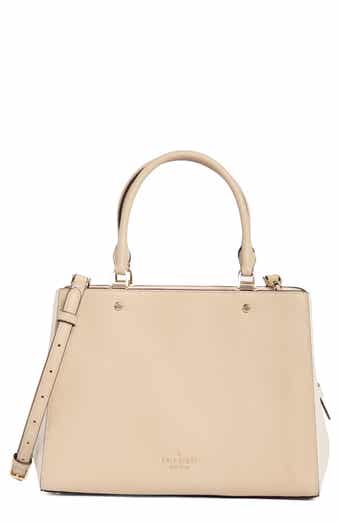 Leila Colorblock Pebbled Leather Satchel