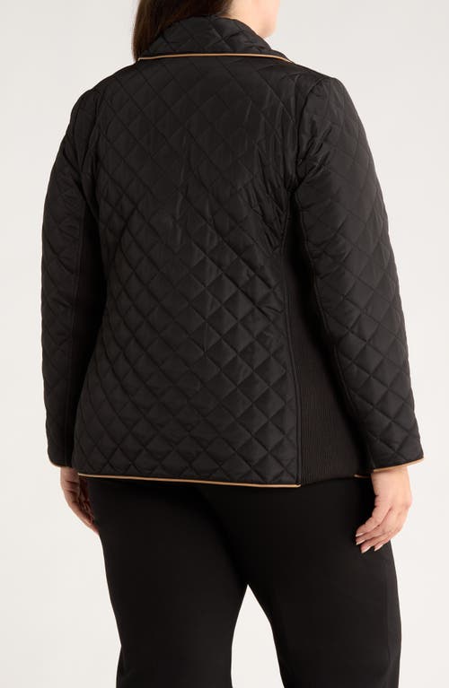 Jones New York Quilted Jacket In Black