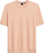 BOSS Ianni Cotton Blend Short Sleeve Sweater