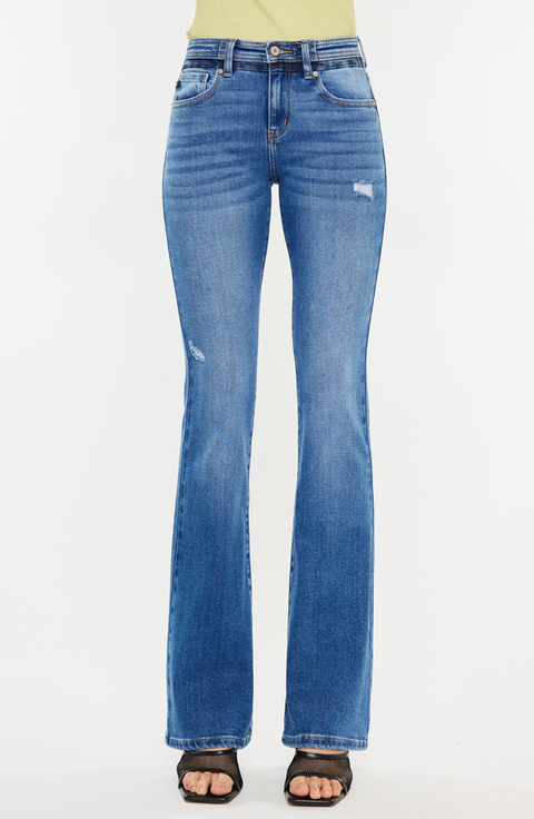 Kiera Mid Rise Bootcut Jeans