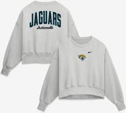 Nike Women's Nike Gray Jacksonville Jaguars Oversized Primetime Phoenix Fleece Sweatshirt