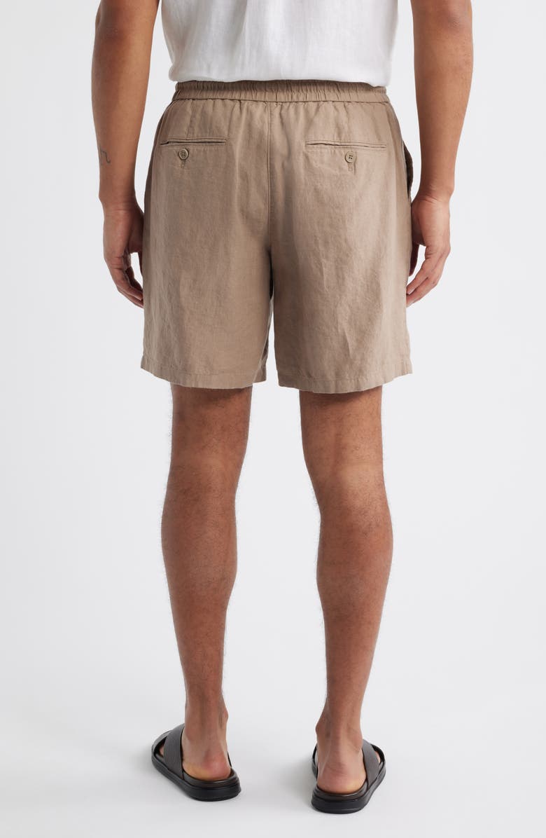 Nordstrom Hybrid City Flat Front Linen Shorts, Alternate, color, 