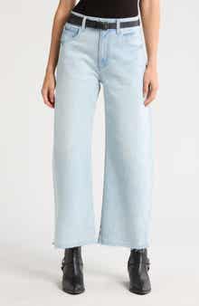 PAIGE Arellia Release Hem High Waist Ankle Barrel Jeans