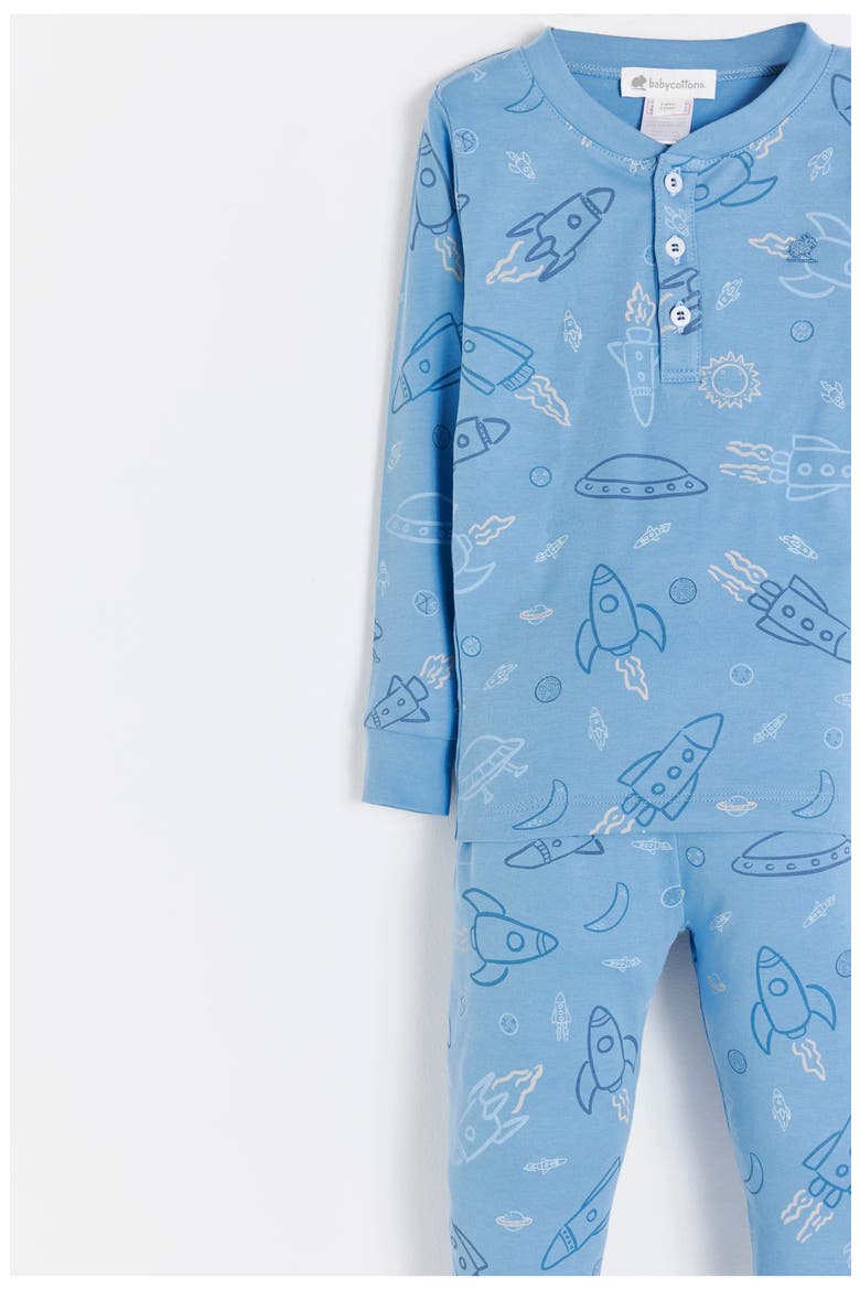 Skyward Snug Long Pajamas for Infant, Alternate, color, BLUE