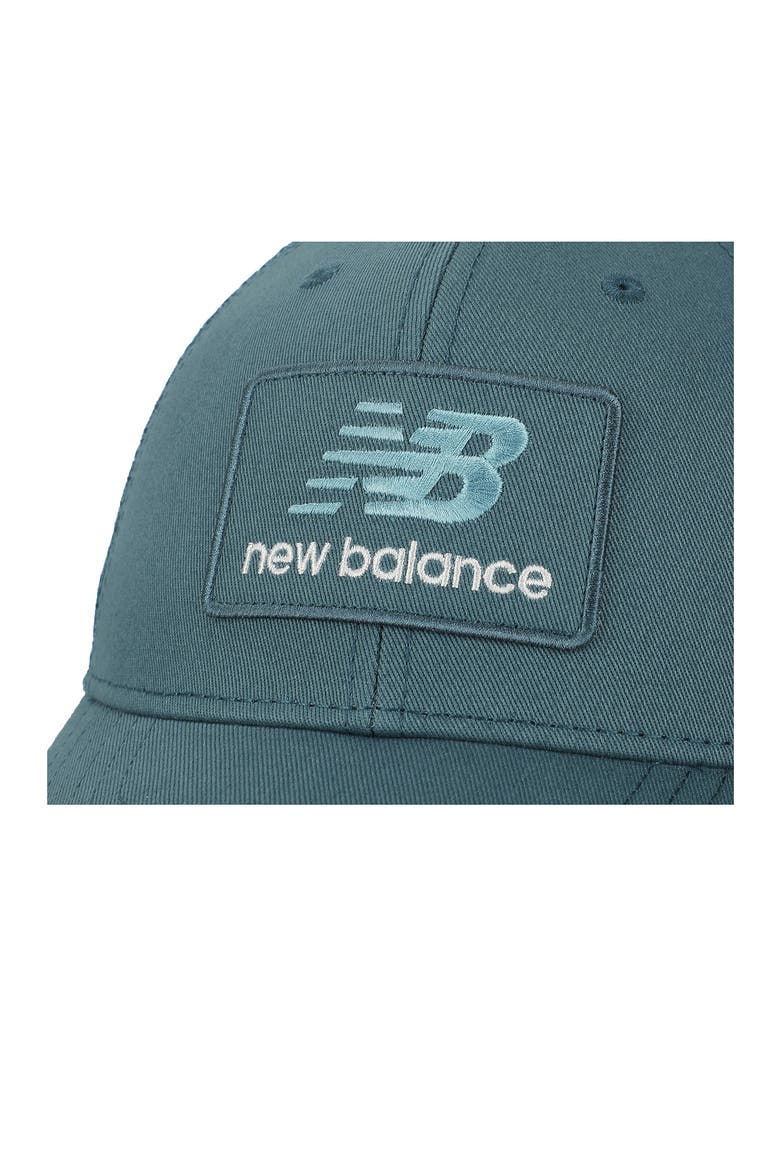 NB Stacked Patch Logo Trucker Hat, Alternate, color, BIG TEAL