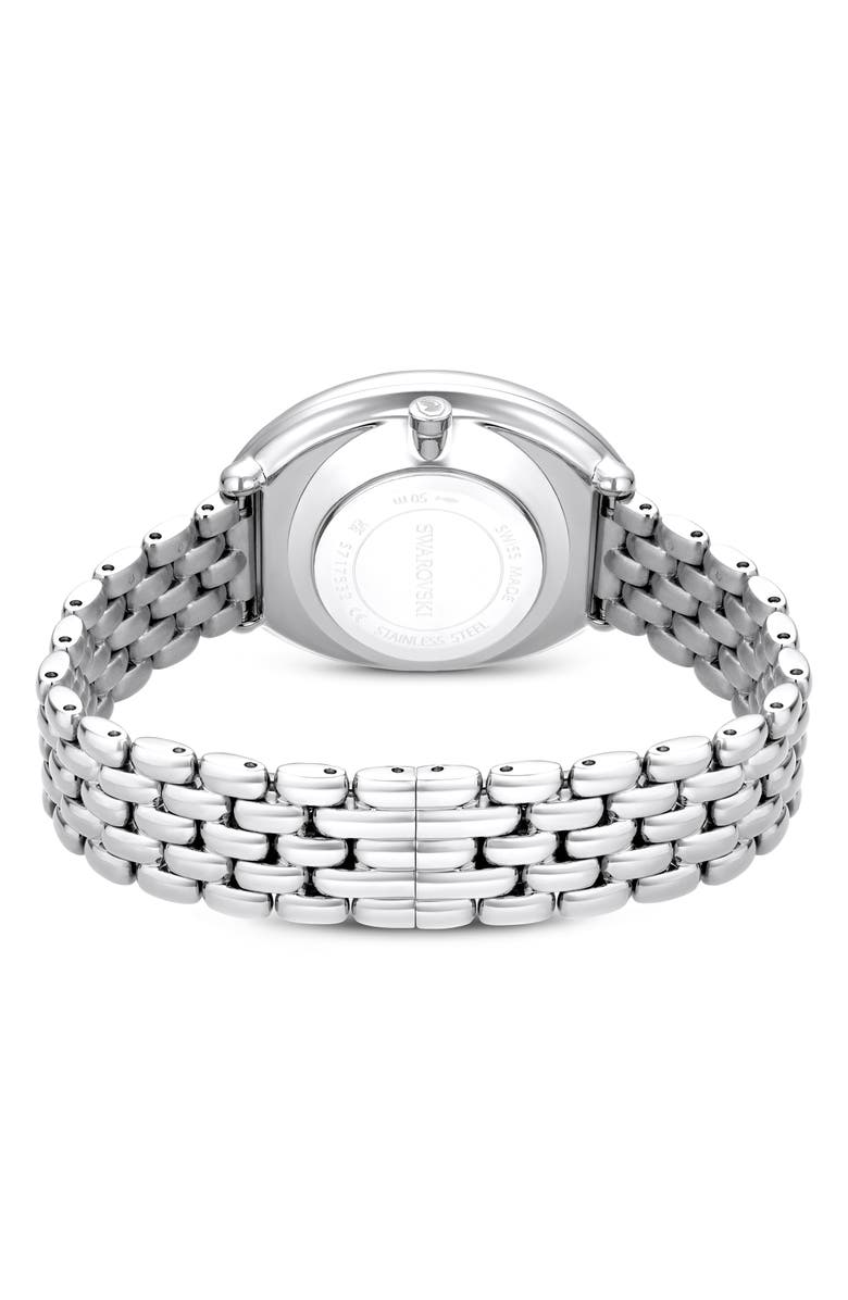 Swarovski Imber Oval Bracelet Watch, 24mm x 26.3mm, Alternate, color, Silver