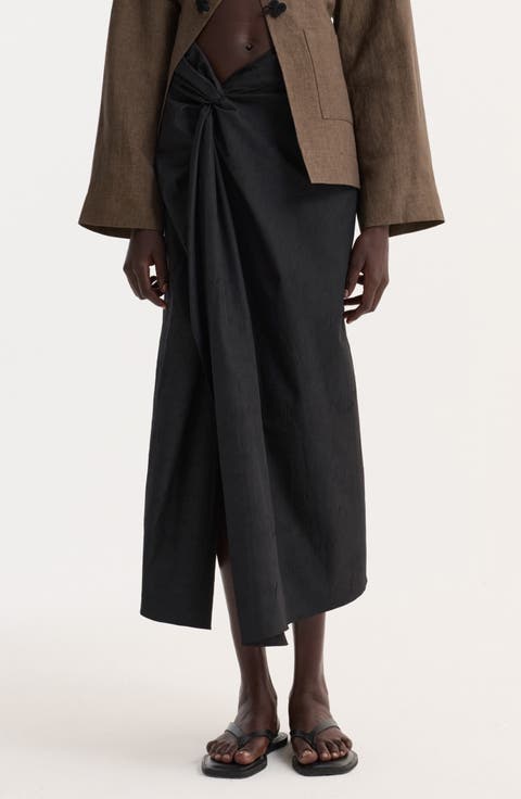 Textured Sarong Skirt