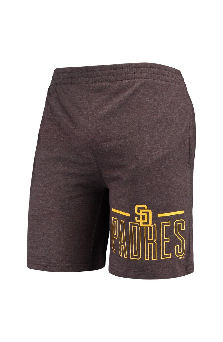 CONCEPTS SPORT Men's Concepts Sport Brown/Gold San Diego Padres Meter T-Shirt and Shorts Sleep Set, Alternate, color,