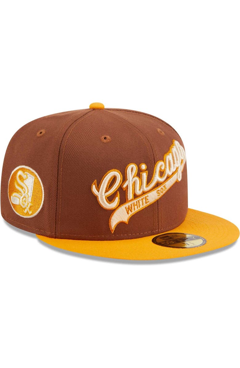 New Era Men's New Era Brown Chicago White Sox Tiramisu 59FIFTY Fitted Hat, Main, color, Brown