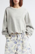 R13 Oversize Balloon New York Crewneck Graphic Sweatshirt