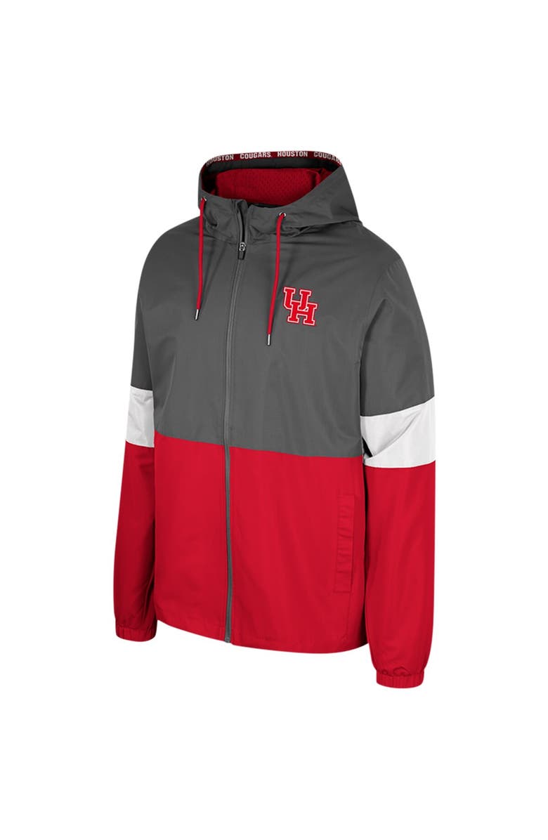 COLOSSEUM Men's Colosseum Charcoal Houston Cougars Miles Full-Zip Hoodie Jacket, Alternate, color, Charcoal