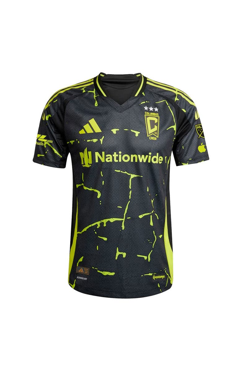 adidas Men's adidas Diego Rossi Black Columbus Crew 2025 The Goosebumps Kit Authentic Player Jersey, Alternate, color, 